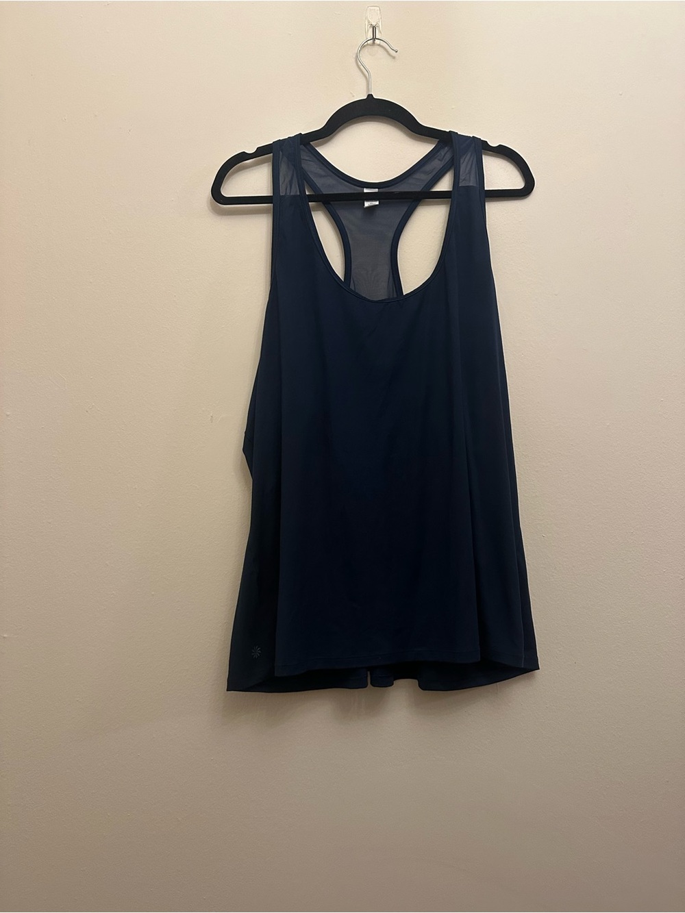 Athleta Women’s 2X Navy Racerback Mesh Back Workout Tank Top Plus Sz Activewear